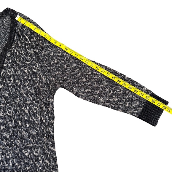 RAG & BONE / patterned oversized boyfriend cardigan / black + grey / Medium - Picture 8 of 8